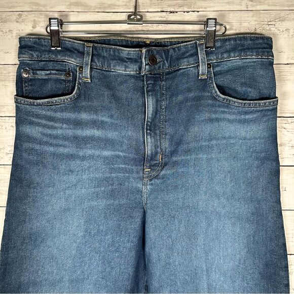 LAUREN Ralph Lauren Very High Rise Wide Leg Crop Ankle Jeans 12 NEW $198 - Picture 5 of 8